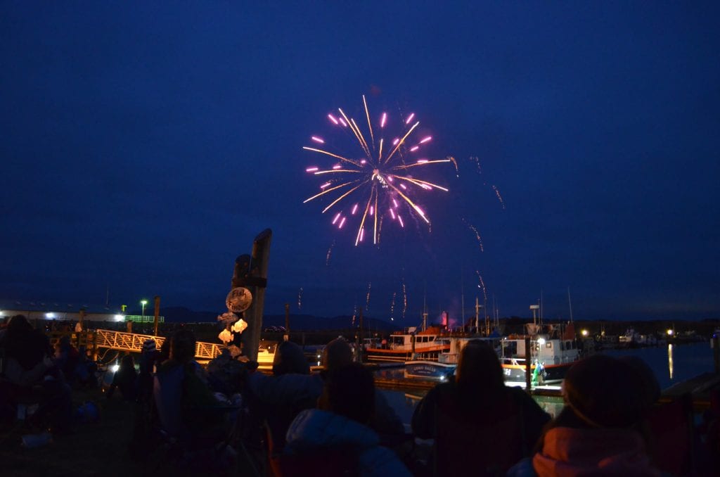 Fireworks at the Port of Ilwaco