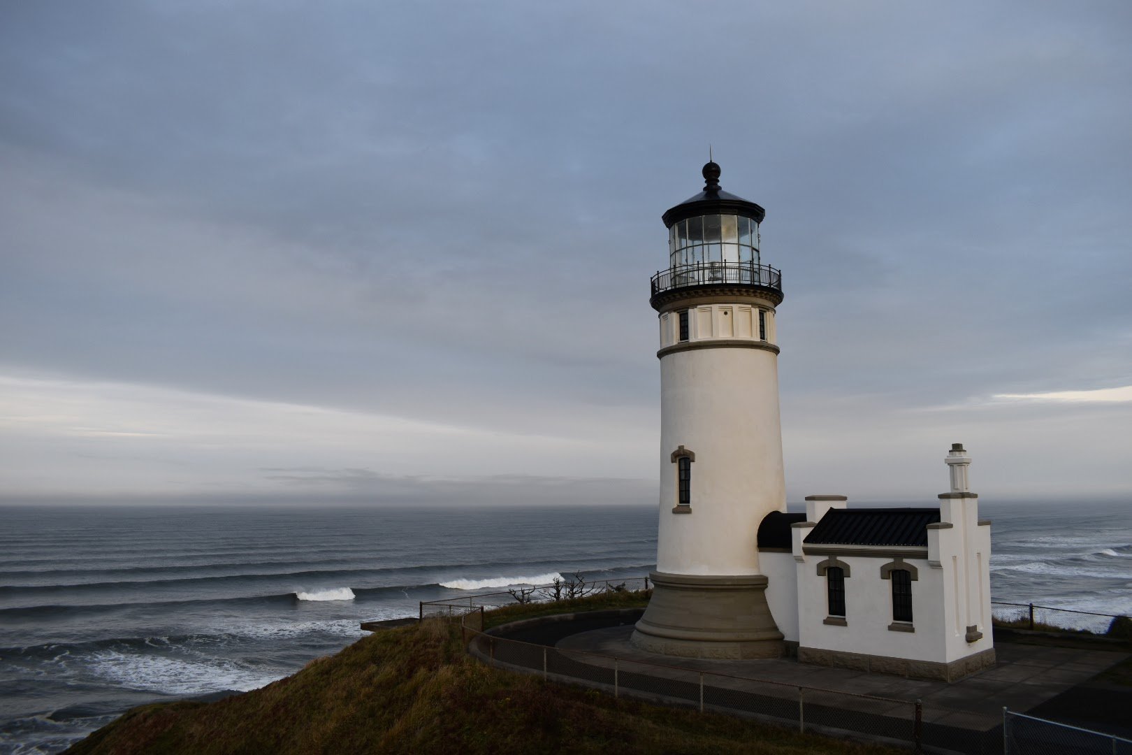 North Head Lighthouse and view of the ocean