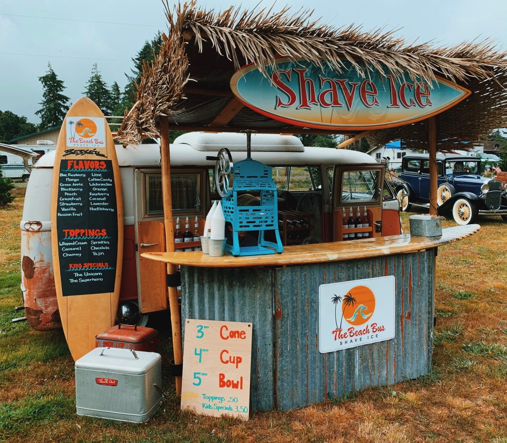 Family Flavors of South Bend Beach Bus Shave Ice