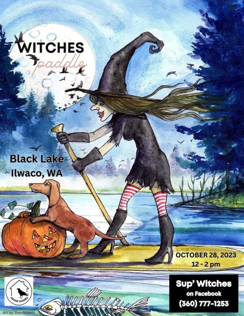 Haunt-tober Happenings Black Lake Witches Paddle - artist Don Nisbett