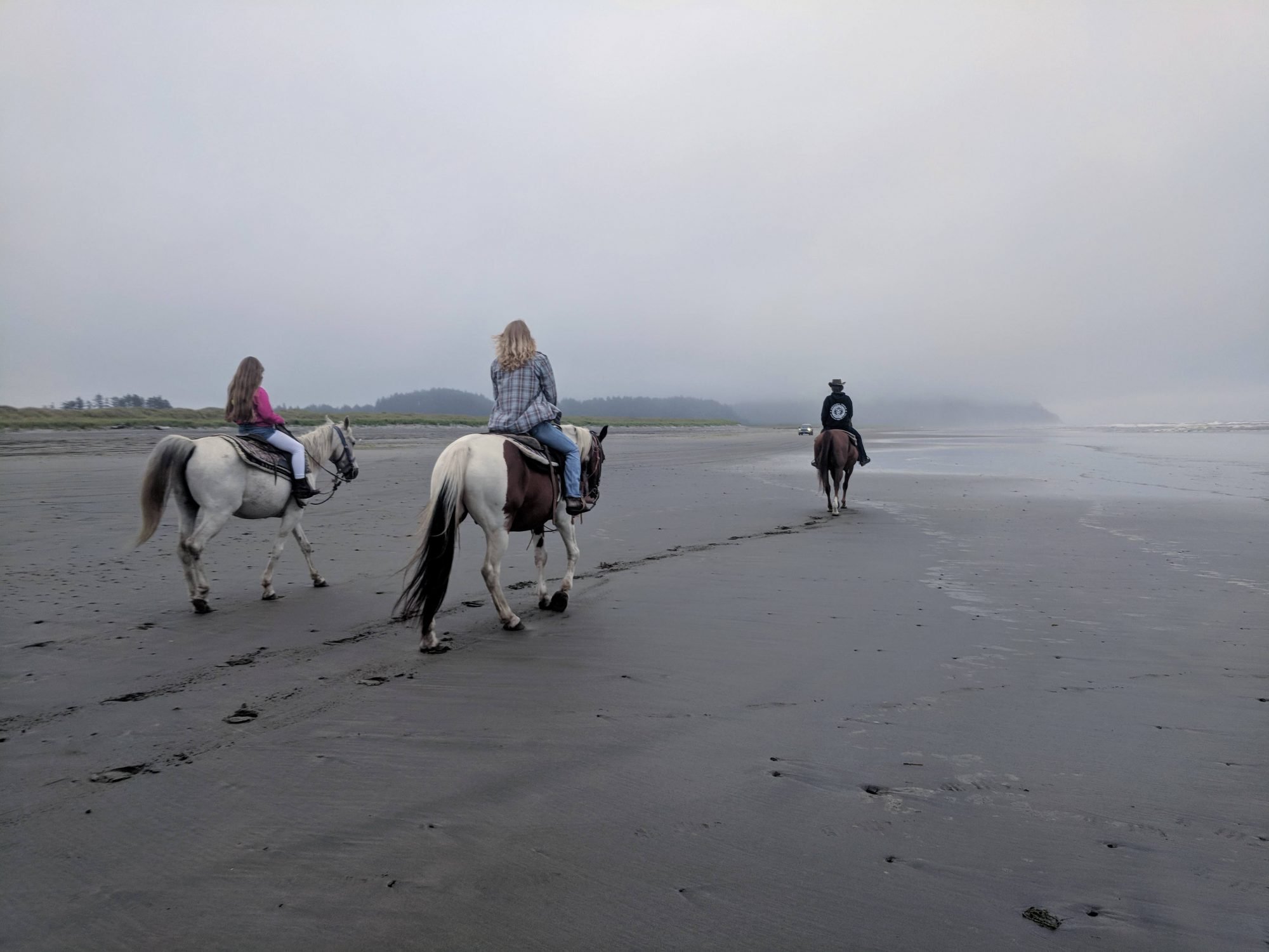 horseback riding on the beach