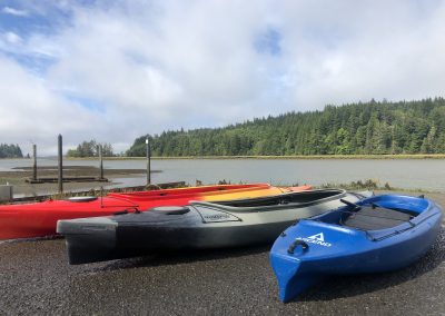 Kayaks on Willapa Bay