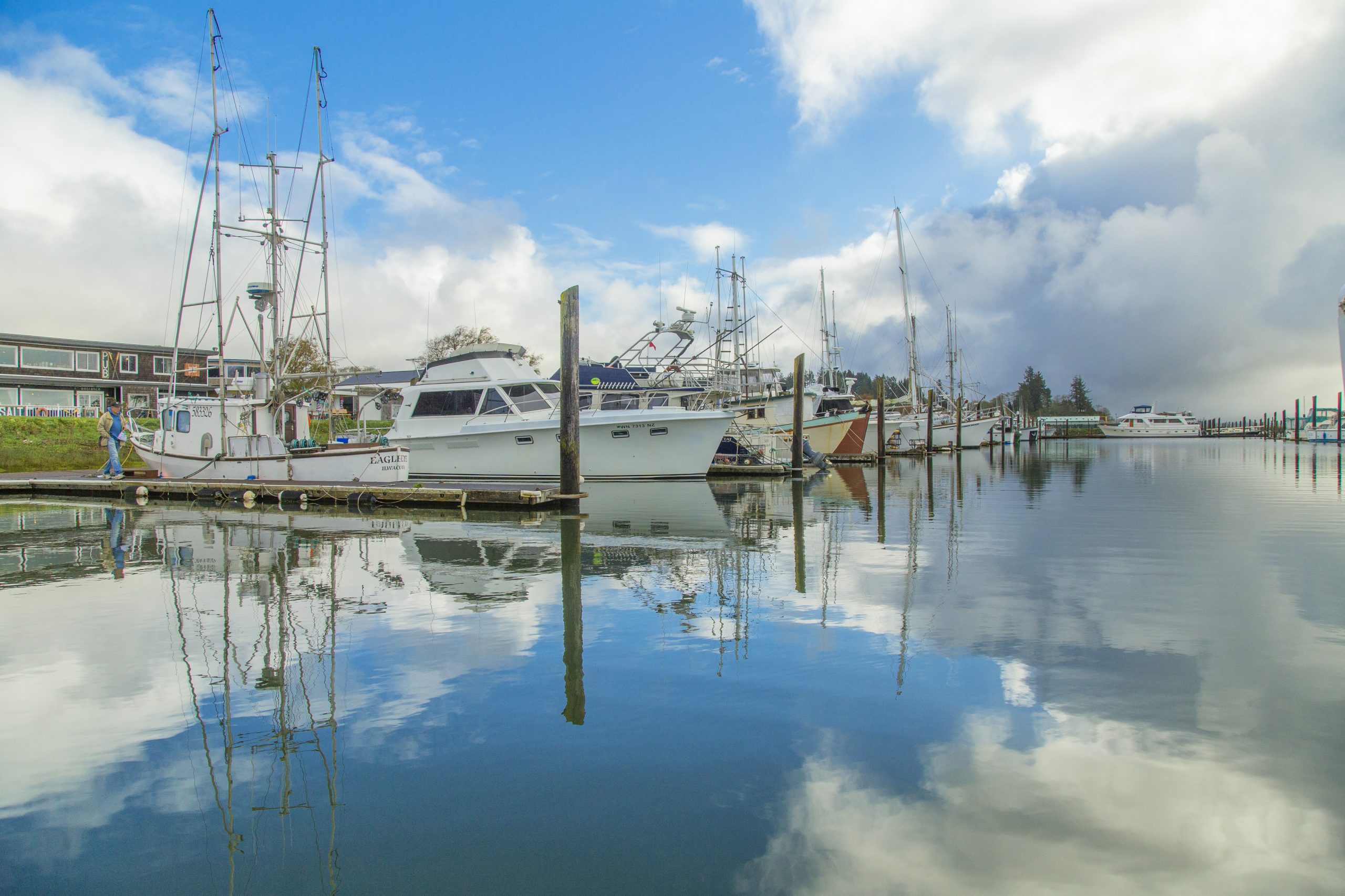 Port of Ilwaco at Sunset