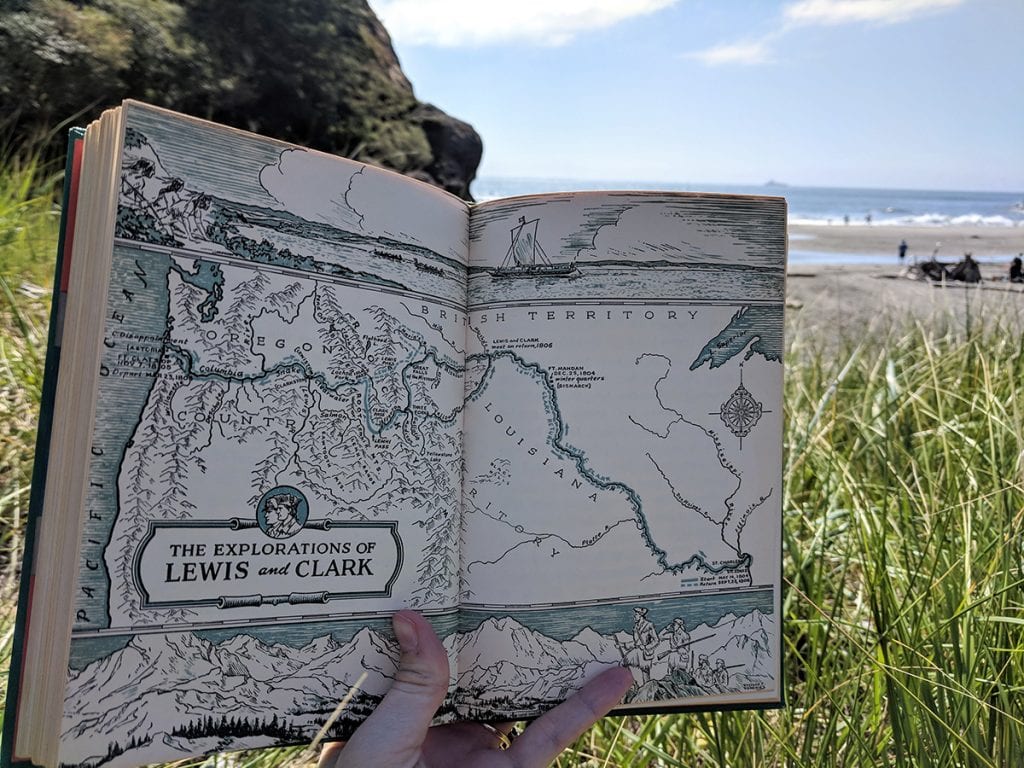 reading on the beach